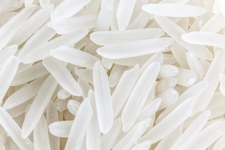 Basmati rice grains