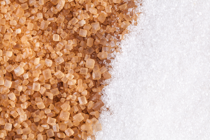 Raw and refined sugar